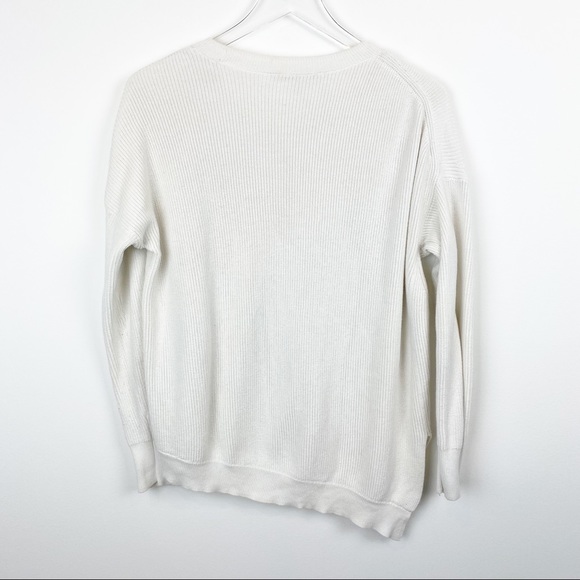 Athleta | Ivory Rest Day Asymmetric Sweater - Picture 8 of 13
